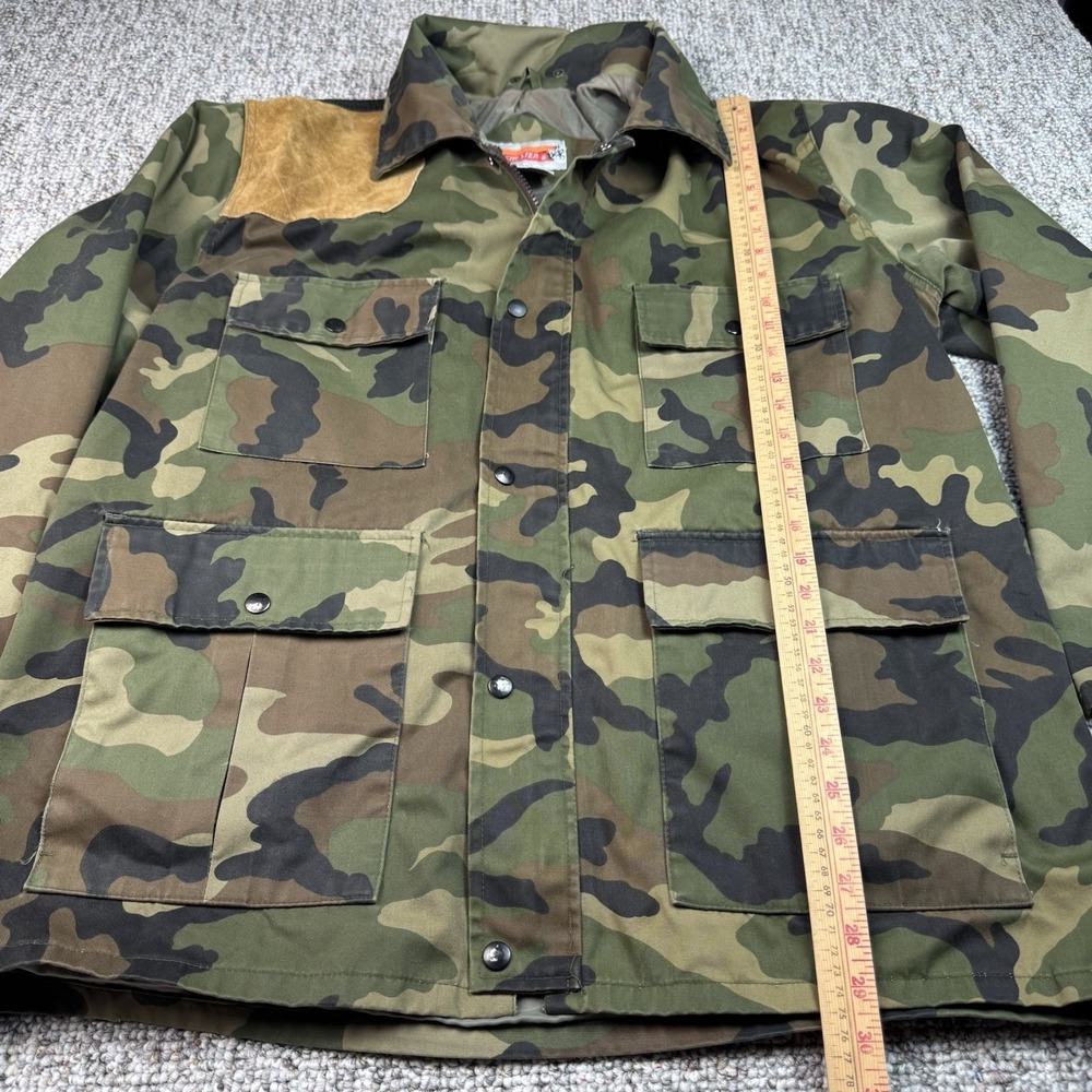 Vintage Winchester Jacket Mens Medium Camouflage Hunting Shooting Green Outdoors - Picture 3 of 13